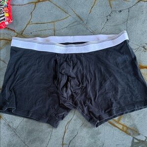 Abercrombie & Fitch Black Boxer Briefs with White Waistband